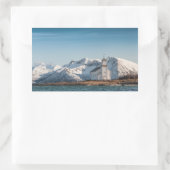 Gimsoy Church Lofoten Norwegen Rechteckiger Aufkleber (Tasche)