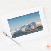 Gimsoy Church Lofoten Norwegen Rechteckiger Aufkleber (Umschlag)