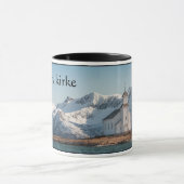 Gimsoy Church Lofoten Norwegen Tasse (Zentrum)