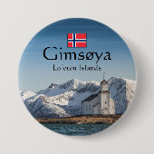 Gimsoya Lofoten Souvenir Button (Vorderseite)