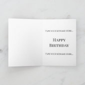 Gin and Bear It Birthday – Personalised Funny Karte (Innenseite)