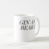 Gin and Bear It Funny | Gin Lover Gift Kaffeetasse (VorderseiteRechts)
