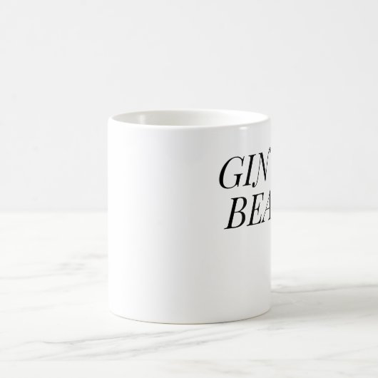 Gin and Bear It Funny | Gin Lover Gift Kaffeetasse (Mittel)