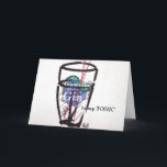Gin and Tonic Birthday Card Feiertagskarte<br><div class="desc">Birthday or greetings card.</div>