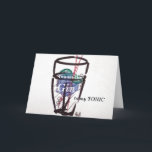 Gin and Tonic Birthday Card Feiertagskarte<br><div class="desc">Birthday or greetings card.</div>