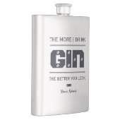 GIN benutzerdefinierter Monogramm-Kolben Flachmann (Rechts)