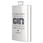 GIN benutzerdefinierter Monogramm-Kolben Flachmann (Links)