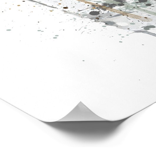 Gin Bottle Wall Art Print 'Bombshell' Poster (Ecke)