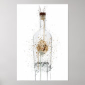 Gin Bottle Wall Art Print 'Bombshell' Poster (Vorne)