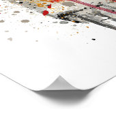 Gin Bottle Wall Art Print 'Crimson' Poster (Ecke)