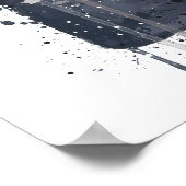 Gin Bottle Wall Art Print 'Dark Granite' Poster (Ecke)