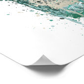 Gin Bottle Wall Art Print 'Harbour' Poster (Ecke)