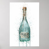 Gin Bottle Wall Art Print 'Harbour' Poster (Vorne)