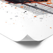 Gin Bottle Wall Art Print 'Honeycomb' Poster (Ecke)