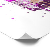 Gin Bottle Wall Art Print 'Magenta' Poster (Ecke)