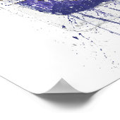 Gin Bottle Wall Art Print 'Periwinkle Poster (Ecke)