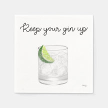 Gin-Cocktail-Servietten