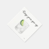 Gin-Cocktail-Servietten Serviette (Ecke)