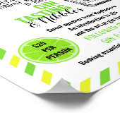 Gin-Degustations-Event-Poster Gin und Tonic Gin Pa Poster (Ecke)