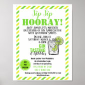 Gin-Degustations-Event-Poster Gin und Tonic Gin Pa Poster (Vorne)