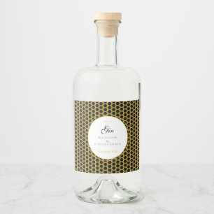 Gin Dotted bottle Alkoholflaschenetikett