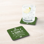 Gin Drinkers | LIEBE | WOHNGESTALTUNG | Bars Servi Getränkeuntersetzer (Rechte Seite)
