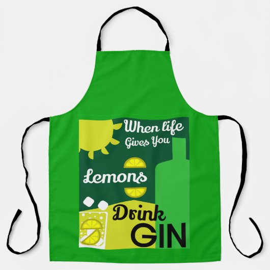 Gin Drinkers | LIEBE | WOHNGESTALTUNG | Bars Servi Schürze (Vorderseite)