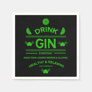 Gin Drinkers LIEBE WOHNGESTALTUNG Bars Servi Serviette