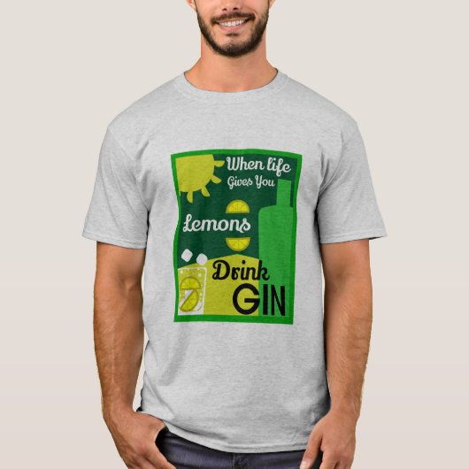 Gin Drinkers | LIEBE | WOHNGESTALTUNG | Bars Servi T-Shirt (Vorderseite)