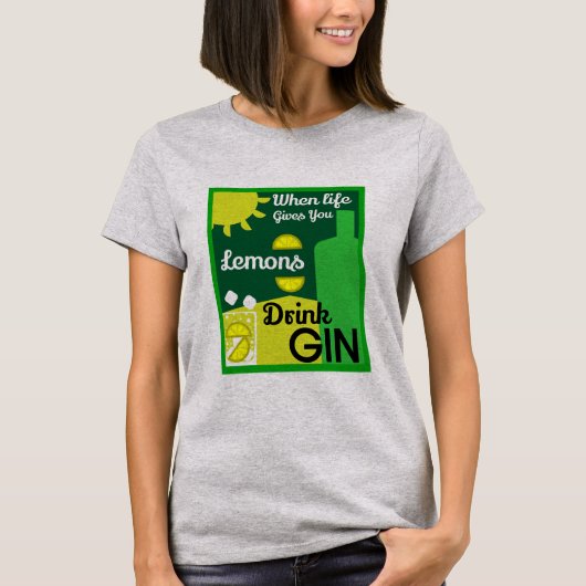 Gin Drinkers | LIEBE | WOHNGESTALTUNG | Bars Servi T-Shirt (Vorderseite)