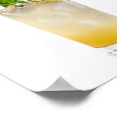 Gin Fizz Recipe Poster (Ecke)