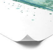 Gin Flaschen-Wandkunst-Druck 'Atlantis' Poster (Ecke)