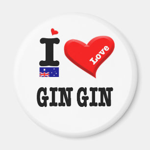 GIN GIN - I Liebe Magnet