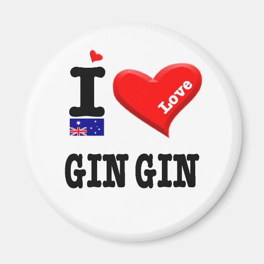 GIN GIN - I Liebe Magnet (Vorne)