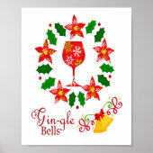 Gin-gle Bells Christmas Poster (Vorne)