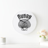 Gin Hoi (Thai Spaß Pun Wordplay) Große Wanduhr (Zuhause)