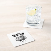 Gin Hoi (Thai Spaß Pun Wordplay) Rechteckiger Pappuntersetzer (Vor Ort)