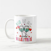 Gin Is My Valentine Hearts Matching Drinker Family Kaffeetasse (Links)