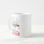Gin Is My Valentine Hearts Matching Drinker Family Kaffeetasse (Vorderseite Links)