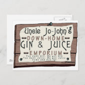GIN & JUICE POSTKARTE (Vorne/Hinten)