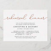 Gin Lane | Abendessen Probe Folieneinladung (Vorderseite)