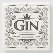 Gin-Marmor-Getränkeuntersetzer Steinuntersetzer (Vorderseite)