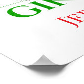 Gin Martini Cocktail Drinker Weihnachten Poster (Ecke)