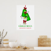 Gin Martini Cocktail Drinker Weihnachten Poster (Küche)