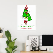 Gin Martini Cocktail Drinker Weihnachten Poster (Heimbüro)