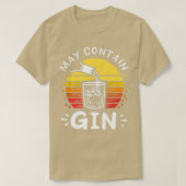 GIN May enthält Gin-Geschenk T-Shirt (Design vorne)