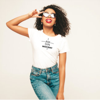 Gin Nocent Ladys V Neck T - Shirt