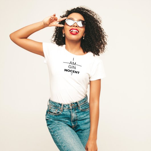 Gin Nocent Ladys V Neck T - Shirt