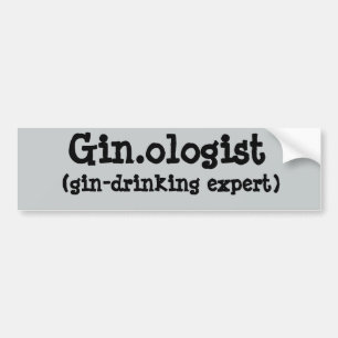 Gin.ologist Autoaufkleber