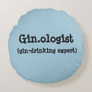 Gin.ologist Rundes Kissen